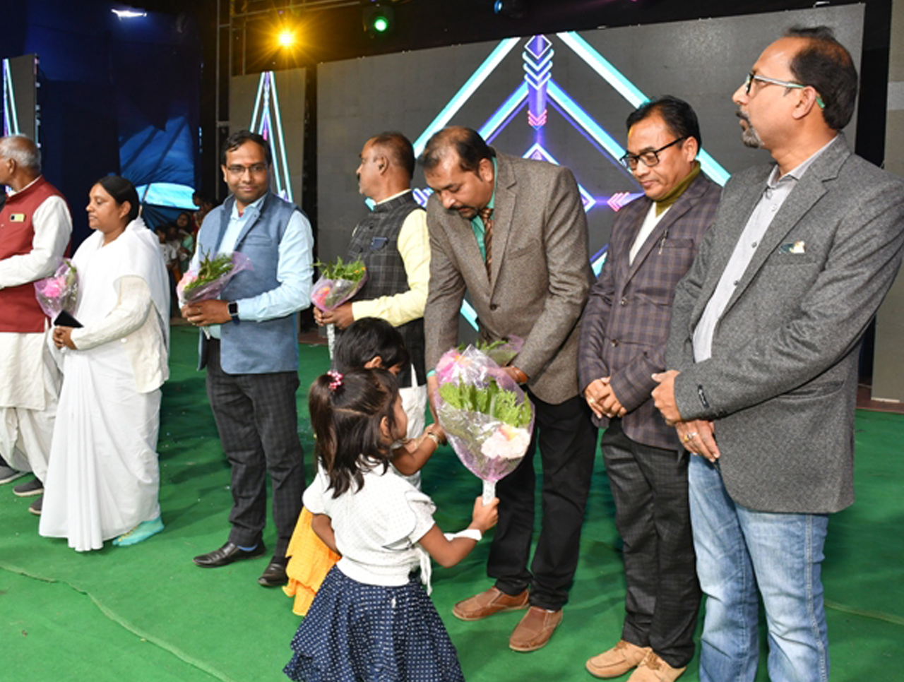 Students receiving awards